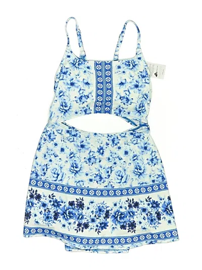 Pre-owned Lands' End Two Piece Swimsuit In Blue