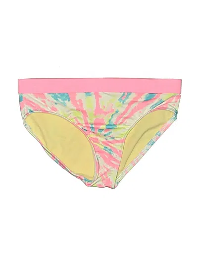 Pre-owned Lands' End Kids'  Two Piece Swimsuit In Yellow