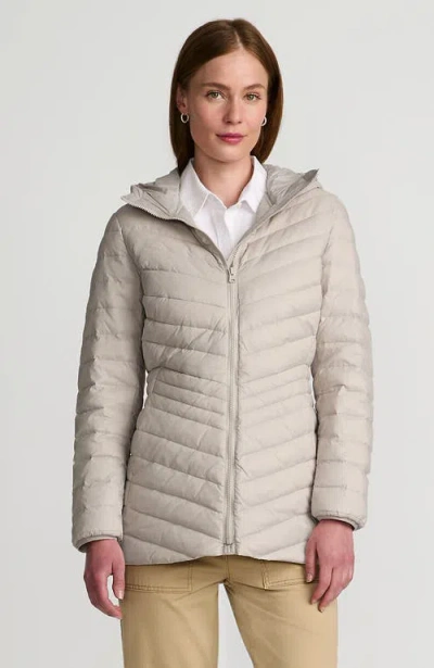 Lands' End Ultralight Packable Down Jacket In Dusk Gray