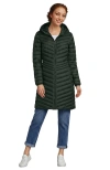 Lands' End Plus Size Wanderweight Packable Down Coat In Green