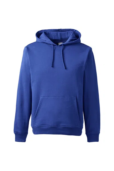 Lands' End Unisex Big Pullover Hoodie Sweatshirt In Blue