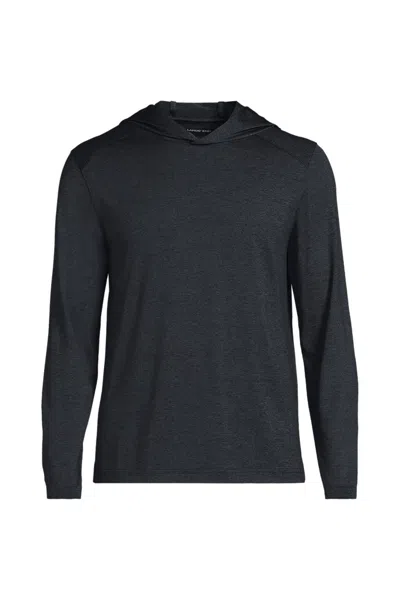 Lands' End Unisex Big Rapid Dry Sun Protection Popover Hoodie In Blue