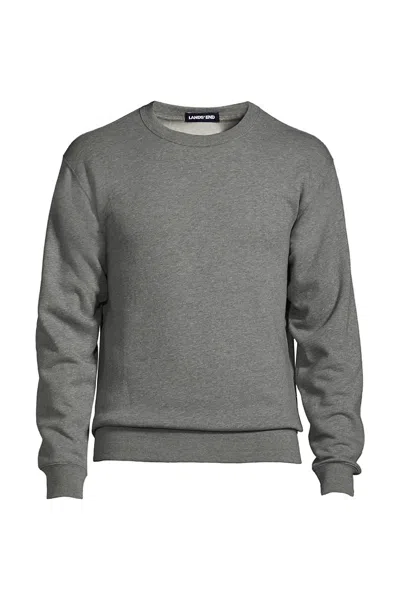 Lands' End Unisex Crewneck Sweatshirt In Gray