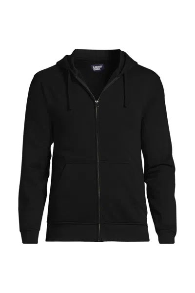 Lands' End Unisex Full Zip Hoodie Sweatshirt In Black