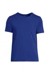 Lands' End Unisex Short Sleeve Basic Jersey T-shirt In Blue