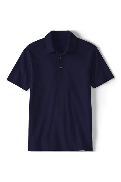 Lands' End Unisex Short Sleeve Recycle Polo In Animal Print