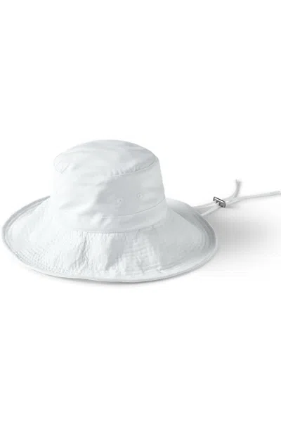 Lands' End Upf 50 Active Short Brim Sun Hat In White