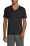 Lands' End V-neck Undershirt 3 Pack In Black