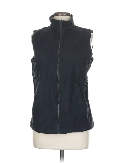 Pre-owned Lands' End Vest In Black