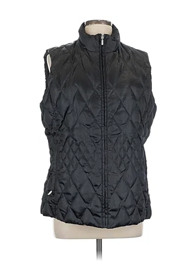 Pre-owned Lands' End Vest In Black