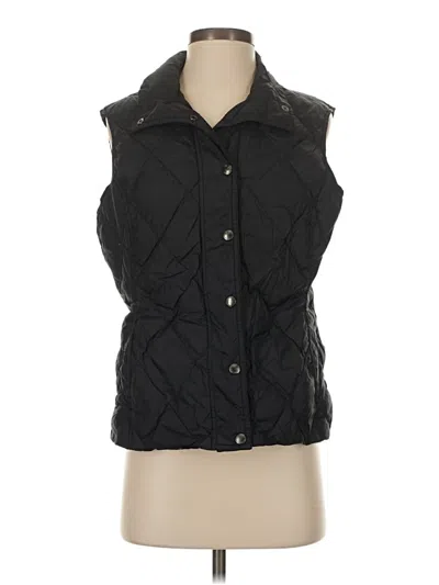 Pre-owned Lands' End Vest In Black
