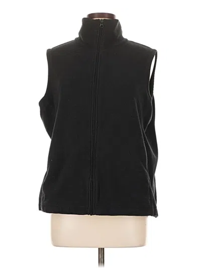 Pre-owned Lands' End Vest In Black