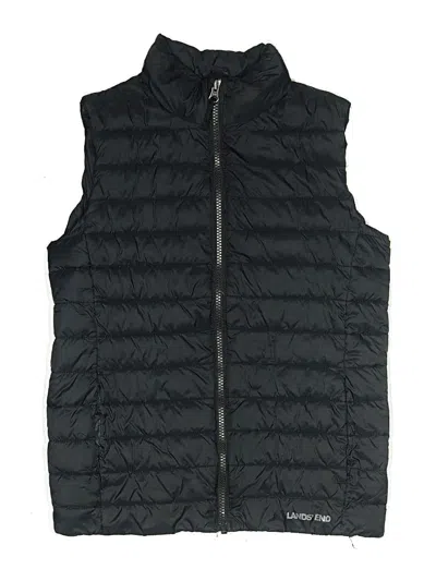 Pre-owned Lands' End Kids'  Vest In Black