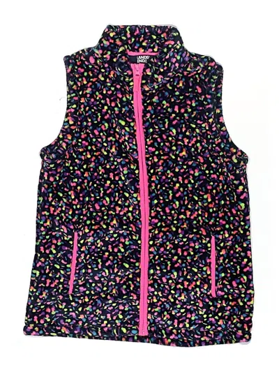 Pre-owned Lands' End Kids'  Vest In Black