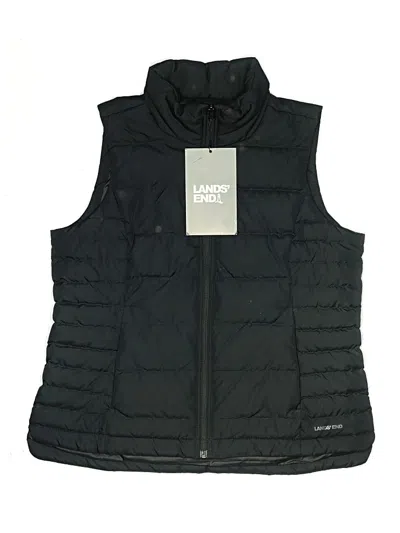 Pre-owned Lands' End Kids'  Vest In Black