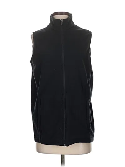 Pre-owned Lands' End Vest In Black