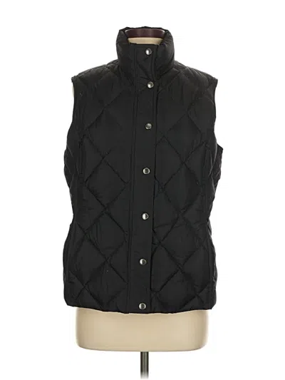 Pre-owned Lands' End Vest In Black