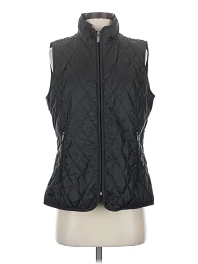 Pre-owned Lands' End Vest In Black