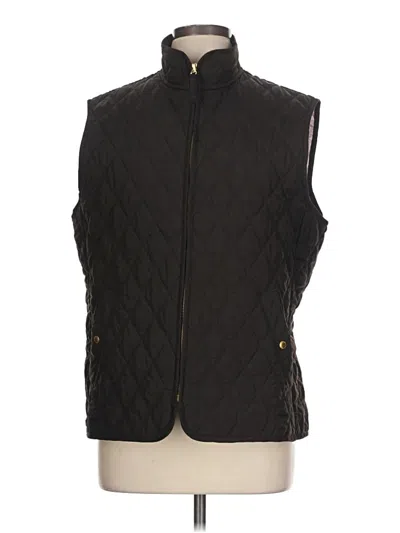 Pre-owned Lands' End Vest In Black