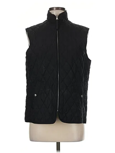 Pre-owned Lands' End Vest In Black