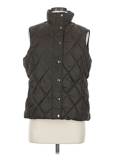 Pre-owned Lands' End Vest In Black