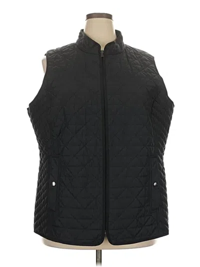 Pre-owned Lands' End Vest In Black