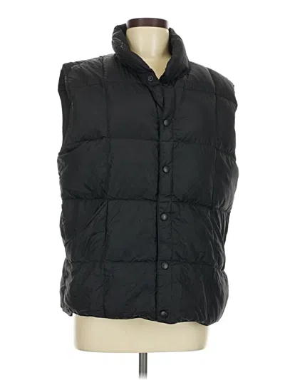 Pre-owned Lands' End Vest In Black