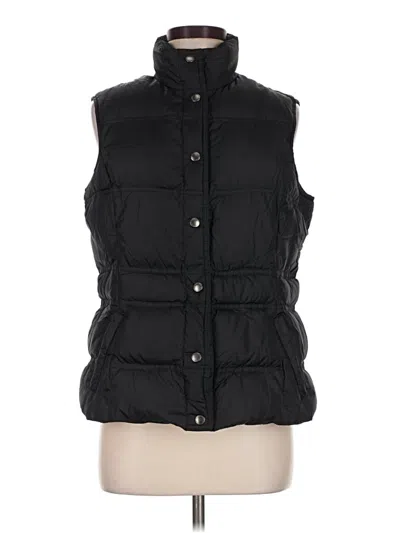 Pre-owned Lands' End Vest In Black