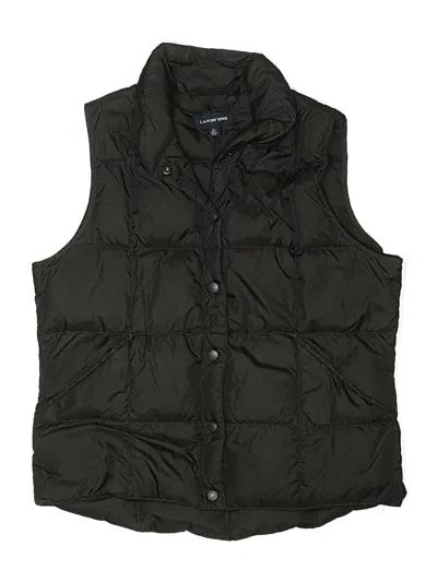 Pre-owned Lands' End Kids'  Vest In Black