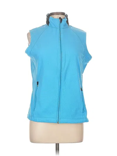 Pre-owned Lands' End Vest In Blue