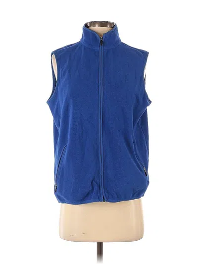 Pre-owned Lands' End Vest In Blue