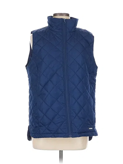 Pre-owned Lands' End Vest In Blue