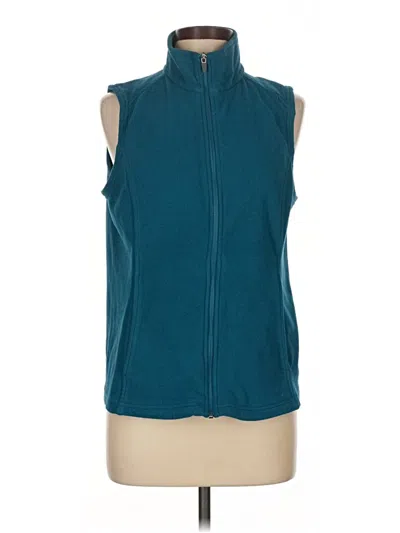 Pre-owned Lands' End Vest In Blue