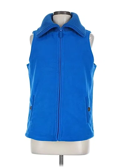 Pre-owned Lands' End Vest In Blue