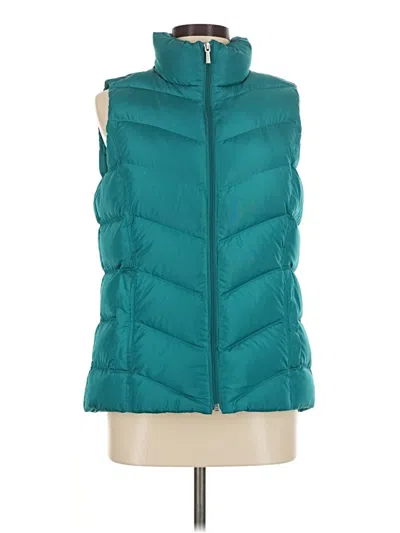 Pre-owned Lands' End Vest In Blue