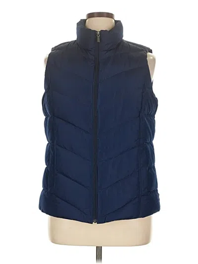 Pre-owned Lands' End Vest In Blue