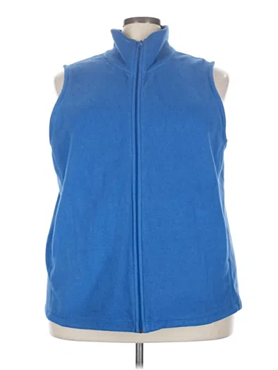 Pre-owned Lands' End Vest In Blue