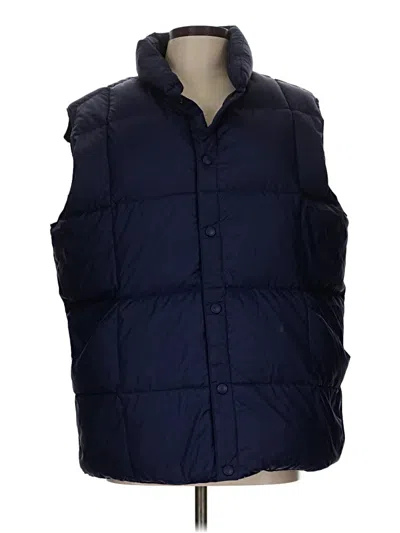 Pre-owned Lands' End Vest In Blue