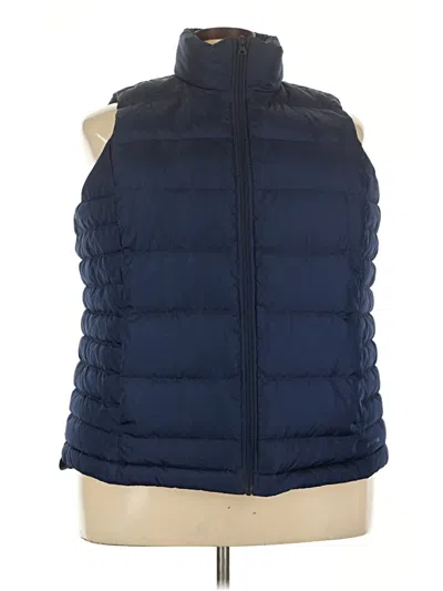 Pre-owned Lands' End Vest In Blue