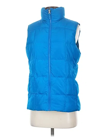 Pre-owned Lands' End Vest In Blue