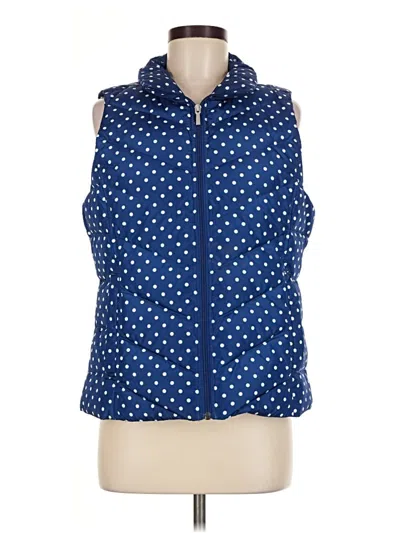 Pre-owned Lands' End Vest In Blue