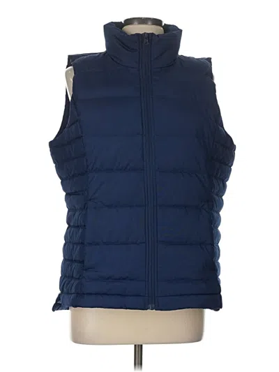 Pre-owned Lands' End Vest In Blue