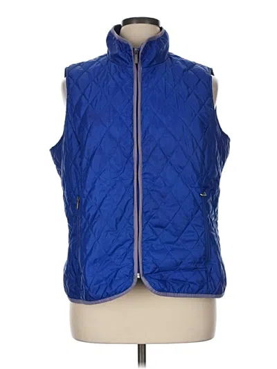 Pre-owned Lands' End Vest In Blue