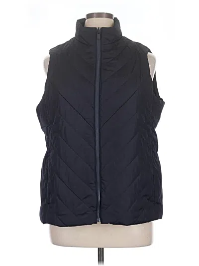 Pre-owned Lands' End Vest In Blue