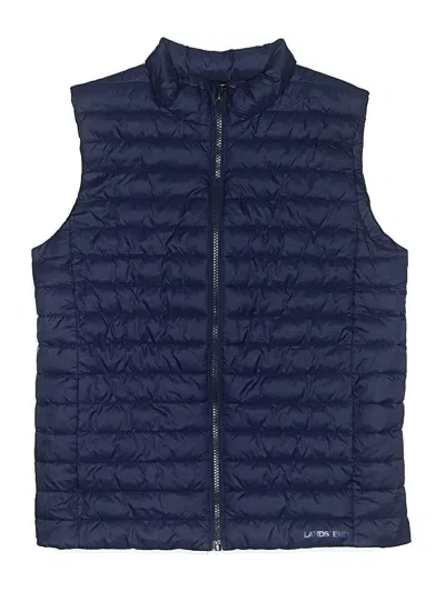 Pre-owned Lands' End Kids'  Vest In Blue