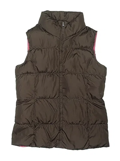 Pre-owned Lands' End Kids'  Vest In Brown