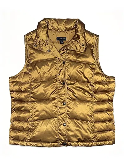 Pre-owned Lands' End Kids'  Vest In Gold