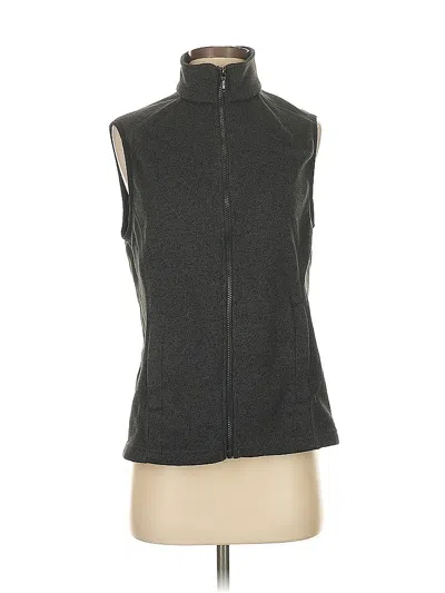 Pre-owned Lands' End Vest In Gray