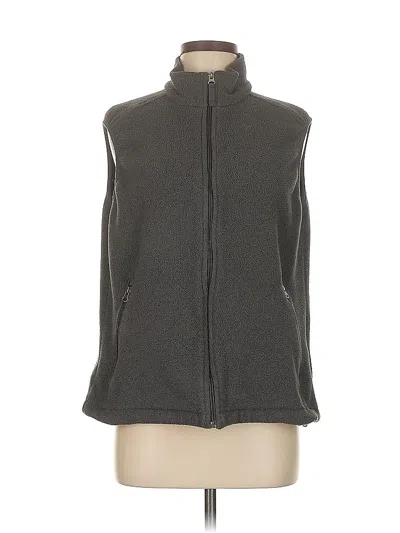 Pre-owned Lands' End Vest In Gray