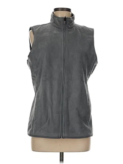 Pre-owned Lands' End Vest In Gray